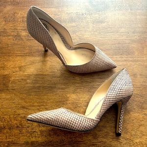 Vince Camuto Snake Skin Rowin Heels size 8